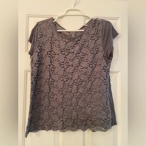 New York & Co grey blouse.
